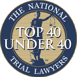 Logo Recognizing Pappas Law's affiliation with Top 40 under 40